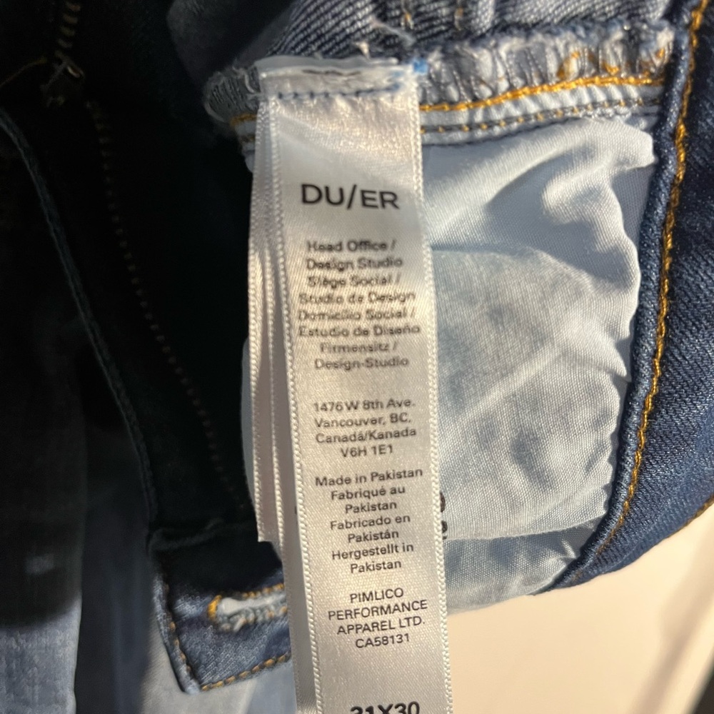 DUER Blue Denim Jeans - Picture 3 of 3